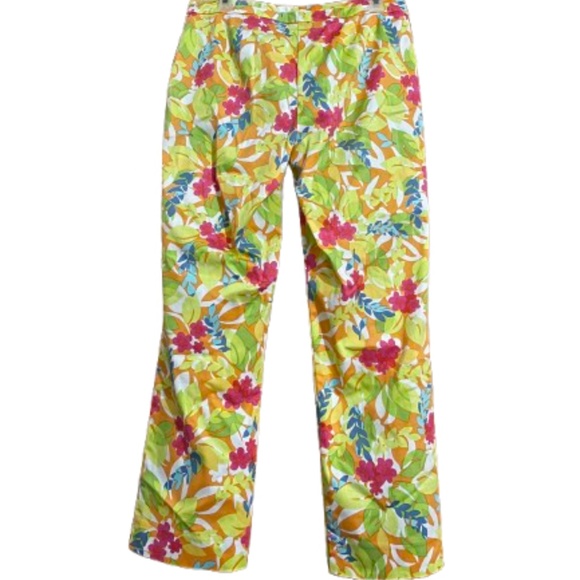 Sigrid Olsen Women’s Vibrant Multi Floral Print Athleisure Sports Pants Sz-8 - Picture 4 of 6